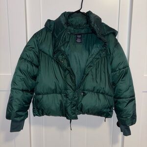 Gap Green Puffer Coat